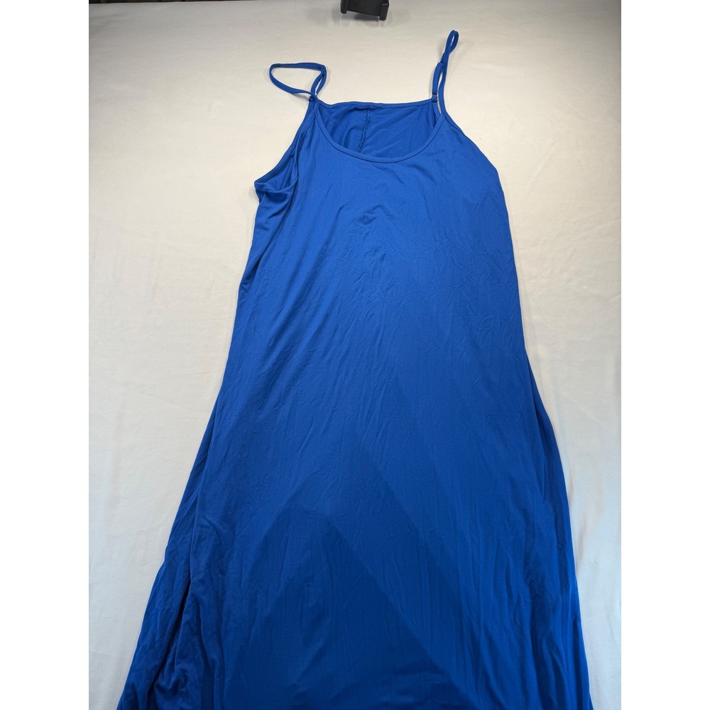 SHEIN Curve Women 3XL Royal Blue Maxi Dress Adjustable Spaghetti Strap Sleeves